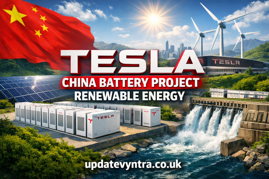 tesla china battery project renewable energy