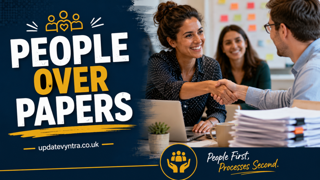 people over papers